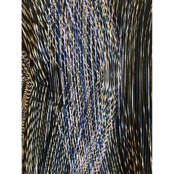 Plissé Womens Large‎ Sleeveless Pleated Top Shell With Geometric Pattern - Picture 2 of 7